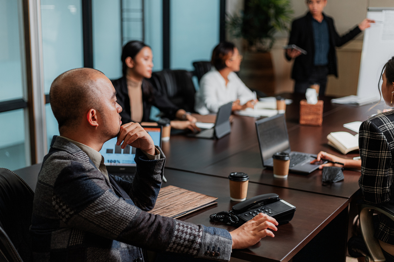 Team in a Meeting